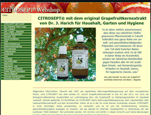 Tablet Screenshot of citrosept.at